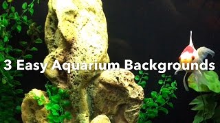 Aquarium Backgrounds: 3 Easy Options