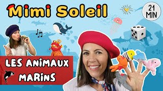 Les Animaux Marins | Jeux et Comptines | Baleine Crabe Requin| Vidéos éducatives pour jeunes enfants