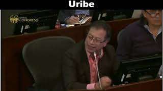 Deje de gritar le dice Petro a Uribe en debate en el senado sobre reforma al