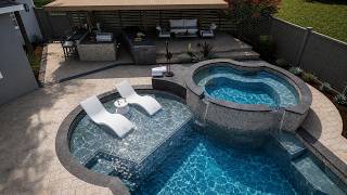 Outdated Pool to Dream Backyard Oasis | Stunning Modern Remodel