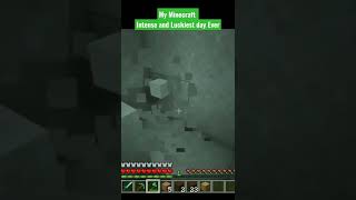 My minecraft Luckiest and intense Day ever #part1#shorts#short #subscribe#minecraft #minecraftshorts