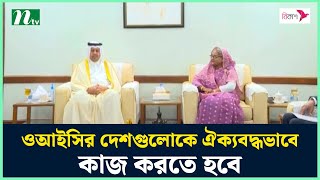 গাজায় শান্তি প্রতিষ্ঠায় ওআইসির দেশগুলোকে ঐক্যবদ্ধভাবে কাজ করতে হবে : প্রধানমন্ত্রী | PM | NTV News