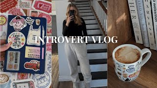 life of an introvert 💌  thrift with me, decorating my journal, DIY stickers \u0026 a quiet days at home