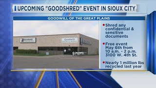 "Goodshred" event in Sioux City