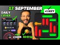 17 September Mini Game Puzzle and Daily Cipher Hamster Kombat | How to Solve Mini Game Puzzle