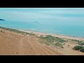 south corfu issos walking in the sand dunes