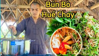 Thầy Lâm Nấu Bún Bò Huế Chay,  Rất Dễ Nấu ,Tốt Cho Người Ăn Chay |Bếp Chay Thầy Lâm .