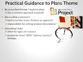 Practical Guidance to Plans Theme