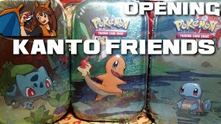 Finally Some Sparkles! Opening the Bulbasaur, Charmander, and Squirtle Kanto Friends Mini Tins!