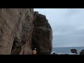 climbing in longdong taiwan walkway 5.11b