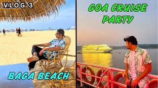 🌅 Goa Vlog 3: Exploring Mandovi River, Baga Beach \u0026 Cruise Party