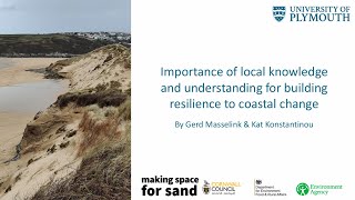 CCFF 2024 - Importance of local knowledge for building resilience to coastal change, MS4S.