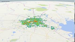 Houston Crime Heat Map (Jan 2019)