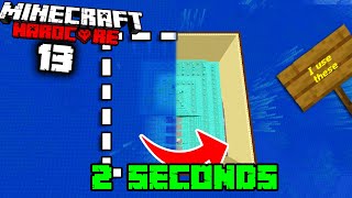 Draining an Ocean Monument in 2 SECONDS!!! - Minecraft Hardcore (#13)