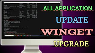 How to upgrade All windows applications with one command winget upgrade @Computerphile