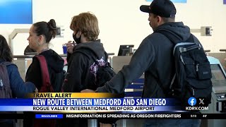 Medford Airport announces flights to San Diego