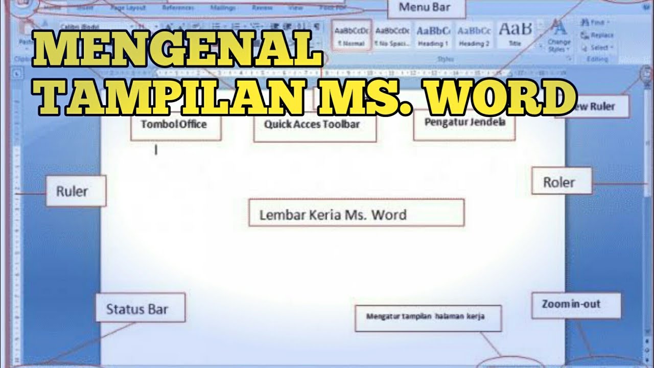 Sebutkan Fungsi Menu Dan Ikon Pada Ms Word : Sebutkan Beberapa Shortcut ...