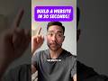 How To Build a Website in Less than 30 Seconds