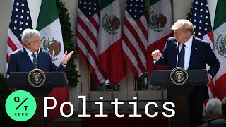 Trump, Mexico President Andres Manuel Lopez Obrador Sign Joint Declaration in the Rose Garden