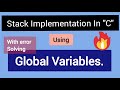 Stack Implementation Using Arrays In C Stack Implementation With Code #stackimplementation #c++ #009