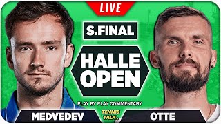MEDVEDEV vs OTTE | Halle Open 2022 Semi Final | Live Tennis Play-by-Play