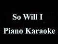 Hillsong Worship - So Will I Piano Karaoke Instrumental Cover