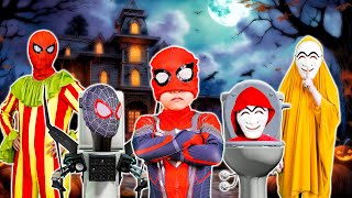 TEAM SPIDER MAN in REAL LIFE | Spiderman disguises himself as bad guys to destroy Joker
