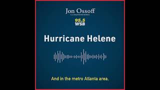 Sen. Ossoff Urges Georgians to Prepare Now for Hurricane Helene on WSB Radio