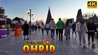 OHRID, Macedonia *Holiday Walk* (2025) 【4K】 🚶‍♂️ Голем број на гости од Србија во ОХРИД, Македонија