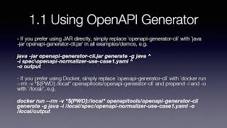 Advanced OpenAPI Generator - 1.1 Using OpenAPI Generator