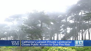 California's Largest Landowner Closes Forests To Public Access