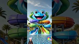 ❤️Evolution of Frog：Frog Water Slide 🥰 Cute Pals ✅ #cute #love #cat #shorts #frog