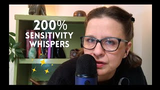 ASMR 200% Sensitivity Super Close Up Whispering in Your Ears (mouth sounds + rambles)