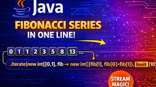 Fibonacci Series in One Line Using Java Streams 🔥 | No Loop Needed!