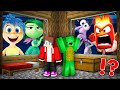JJ and Mikey HIDE from Joy , Disgust , Fear , Anger from Inside Out 2 in Minecraft Maizen