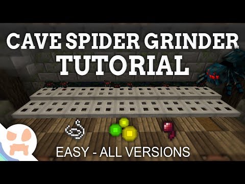 Improved 1.12.2 Cave Spider Farm Tutorial | EASY , ALL VERSIONS Improved 1.12.2 Cave Spider Farm Tutorial | EASY , ALL VERSIONS
