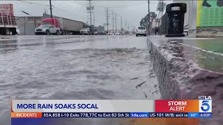 Rainfall soaking Southern California