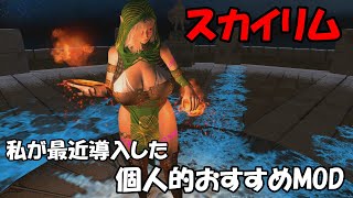 スカイリムおすすめMOD　今回は、最近導入したMODを紹介します　I will introduce some MODs that I personally recommend.