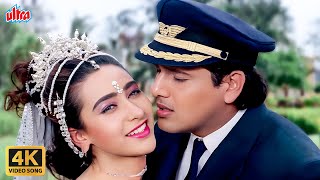 Yaad Sataye Teri Neend Churaye 4K Video Song : Govinda - Karishma Kapoor Romantic Song | Raja Babu