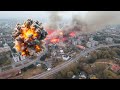 Today!November 23,elite Russian troops brutally bombarded military facilities in Ukraine's Dnipro