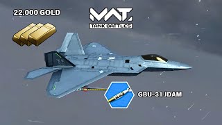 MWT: Tank Battles F-22 Raptor - Pesawat 22.000 Gold Bisa Menyerang 360° Apakah Worth it.?