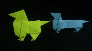 Membuat Origami Anjing Frenkenstain Origami Binatang