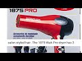 RED by KISS 1875 ProW Ceramic Tourmaline Hair Dryer with 4 Additional Styling Attachments