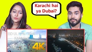 INDIANS react to Karachi Seaview Clifton during Eid Ul Fitr (4K)