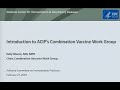 February 2019 ACIP Meeting - Combination Vaccines