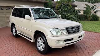 05 LEXUS LX470 4X4 DUAL POWER LEATHER BLUETOOTH NAVIGATION REAR DVD'S MICHELINS 2 FL OWNERS PRISTINE