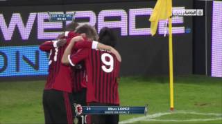 Maxi Lopez Great Goal - AC Milan vs Juventus - Coppa Italia - 2012-03-20