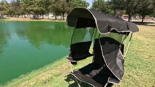 Folding Camping Chair with Shade Canopy Review