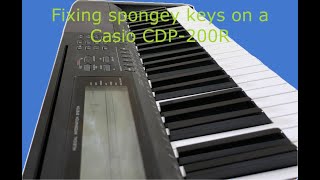 Repairing spongey keys on a Casio CDP 200R   SD 480p