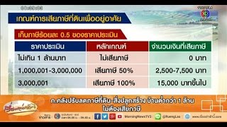 เรื่องเล่าเช้านี้ ก.คลังปรับลดภาษีที่ดิน-สิ่งปลูกสร้าง (27 ก.พ.58)